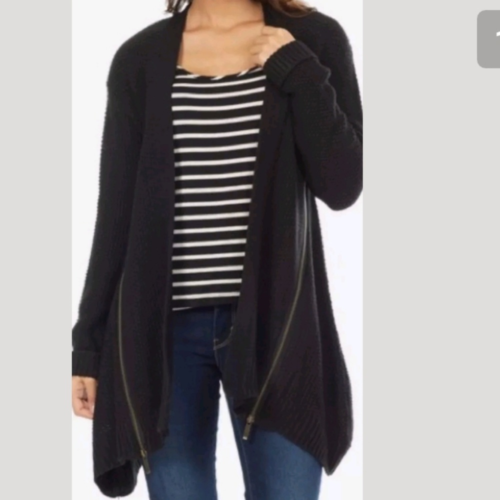 Sam Edelman black cardigan - Picture 1 of 8